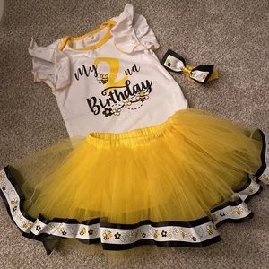 My 2nd Birthday flutter sleeves romper